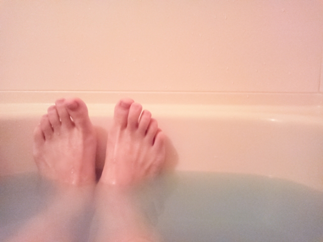 足を伸ばして寛ぐお風呂